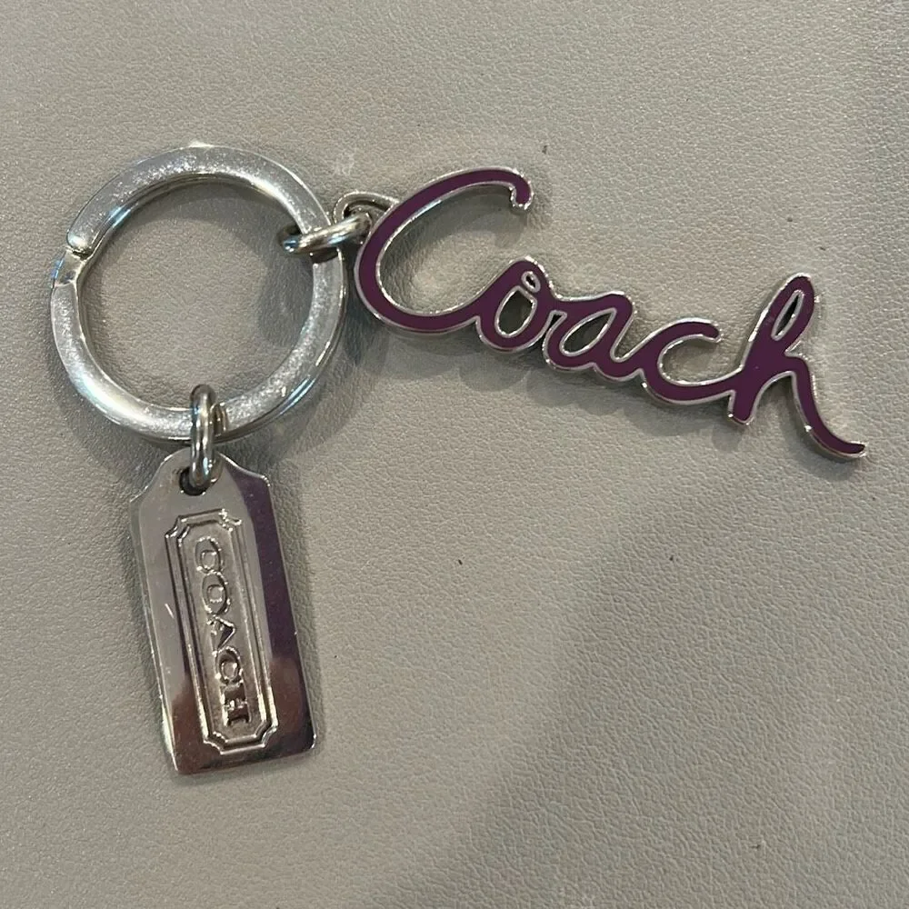 COACH Script Keychain - Picture 1 of 3